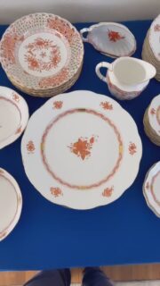 Dishware of the sale! 🍽️ join us this Saturday, February 22 9am-2pm in Pownal for our show stopping estate sale! Bring a friend and escape the cold browsing gorgeous furniture, accessories, decor, kitchenware, books, and much more. See you there! 
#vintage #estate #estatesale #antique #foresideantiques #thrift #portlandme #homedecor #mainevintage #maineestate