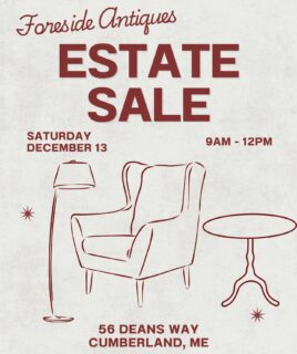 ESTATE SALE SATURDAY!✨ Join us December 13 at 56 Deans Way in Cumberland Foreside, ME from 9am-12pm. Tons of gorgeous furniture, rugs, lighting, decor and more!
#vintage #antique #estate #estatesale #decor #vintagedecor #thrift #foresideantiques #maine