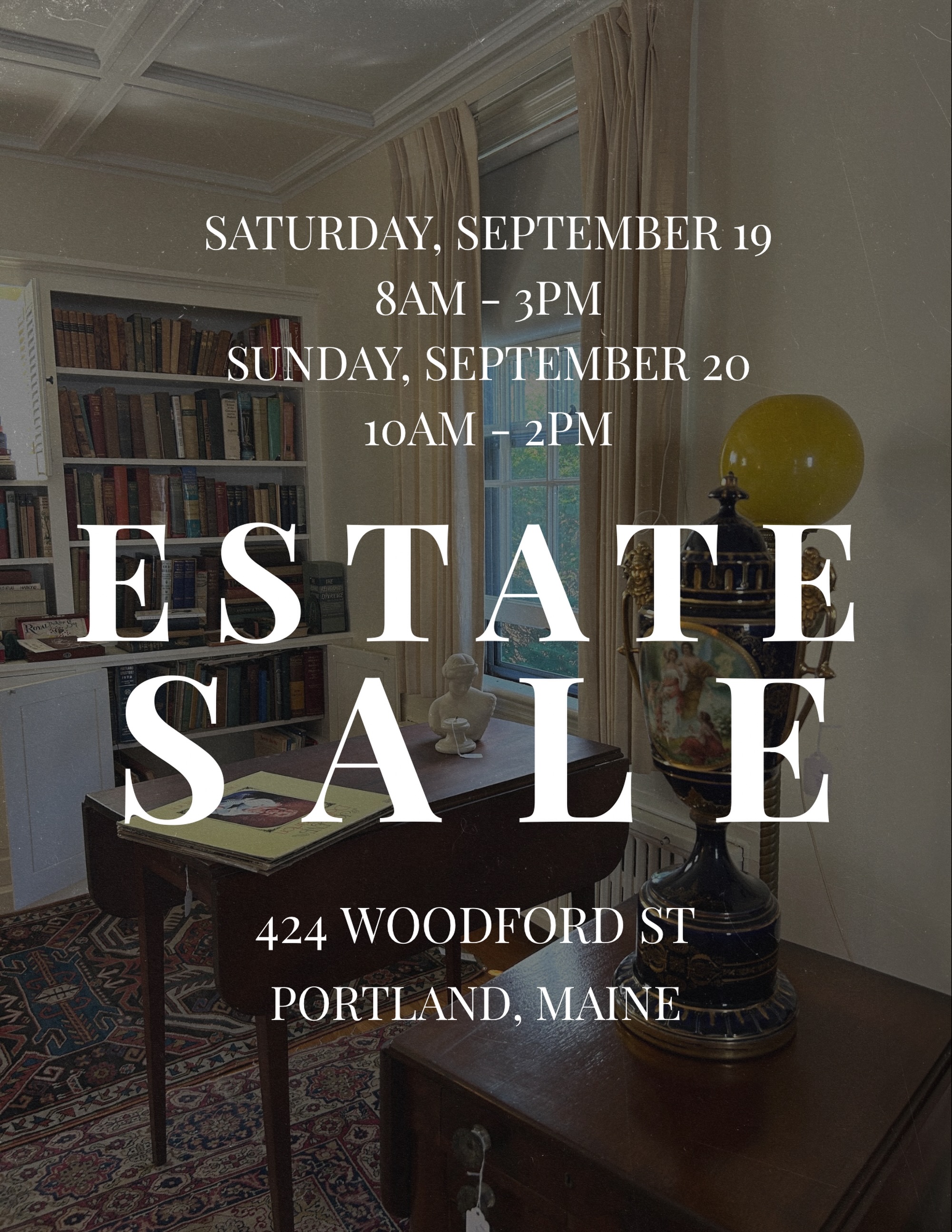 ESTATE SALE
Saturday, September 19, 8am-3pm
Sunday, September 20, 10am-2pm
424 Woodford St
Portland, ME
A collection of vintage and antique from the Cinamon family estate. View the sale preview in the link in our bio.
#estatesale #vintage #antique #thrift #maineantique